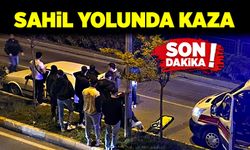 Sahil yolunda kaza: 1 yaralı