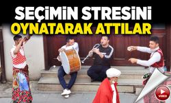 Zonguldak’ta Seçimin stresini davul zurna ile oynatarak attılar