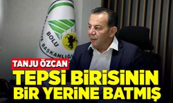 Tanju Özcan: Tepsi birisinin bir yerine batmış…