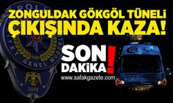 Zonguldak Gökgöl Tünel çıkışında kaza!