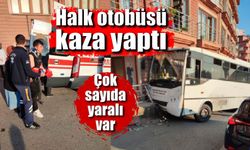 Zonguldak'ta halk otobüsü kaza yaptı; çok sayıda yaralı var