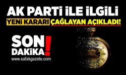 AK Parti ile ilgili yeni kararı Mustafa Çağlayan açıkladı!