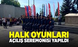 Halk Oyunları Türkiye Şampiyonası açılış seremonisi yapıldı