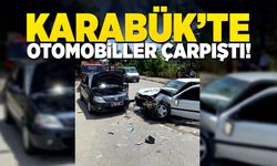 Karabük’te otomobiller çarpıştı sürücüler yaralandı!