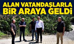 Alan vatandaşlarla bir araya geldi