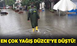 En çok yağış Düzce’ye düştü!