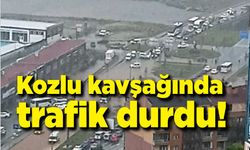 Kozlu kavşağında trafik durdu