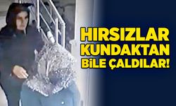 Kundaktan bile çaldılar!