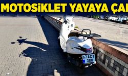 Motosiklet yayaya çarptı! Yaya hastaneye kaldırıldı…