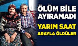 Ölüm bile ayıramadı: Yarım saat arayla öldüler!