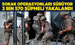 Sokak operasyonları sürüyor: 3 bin 570 şüpheli yakalandı