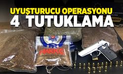 ‘Uyuşturucu madde ticareti yapmak’ suçundan 4 kişi tutuklandı