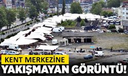 Zonguldak kent merkezine yakışmayan görüntü!