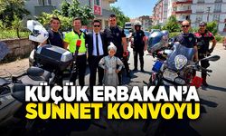 Yunus polislerinden Küçük Erbakan’a sünnet konvoyu