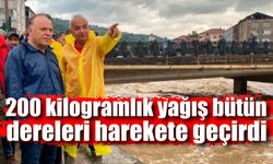Vali Mustafa Tutulmaz; 200 kilogram yağış dereleri harekete geçirdi