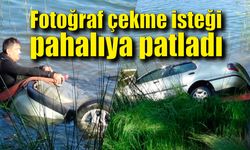 Fotoğraf çekme isteği pahalıya patladı; Otomobili Abant Gölü’ne uçtu