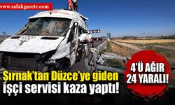 Şırnak’tan Düzce’ye giden tarım işçileri Nevşehir’de kaza yaptı!