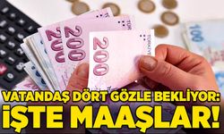 Vatandaş dört gözle bekliyor: İşte maaşlar!