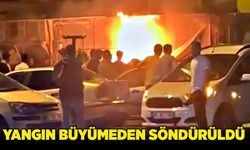 Yangın büyümeden söndürüldü