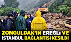 Zonguldak’ın Ereğli ve İstanbul bağlantısı kesildi