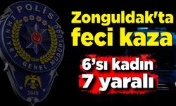 Zonguldak'ta feci kaza; 6’sı kadın 7 yaralı