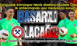 Mustafa Özer'in Zonguldak Kömürspor mesaisi başladı... "Buraya başarı için geldim"