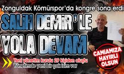 Zonguldak Kömürspor’da kongre yapıldı...  Salih Demir yeniden başkan