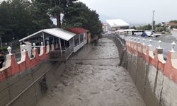 Erzincan’da sağanak yağış derelerden sel getirdi