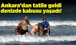 Ankara’dan tatile gelen genç denizde kabusu yaşadı!