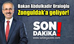 Bakan Abdulkadir Uraloğlu, Zonguldak'a geliyor