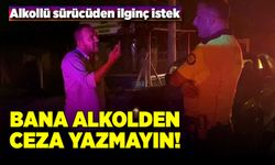 Alkollü sürücüden ilginç istek! Bana alkol hariç her şeyden ceza yazın!