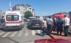Ereğli'de otomobil ile motosiklet çarpıştı: 2 yaralı