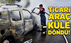 Ticari araç küle döndü!