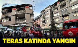 Teras katında yangın