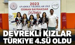 Devrekli kızlar Türkiye 4.sü oldu