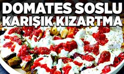 Domates soslu karışık kızartma