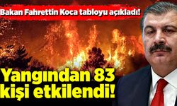 Sağlık Bakanı Fahrettin Koca’dan yangınla ilgili açıklama!