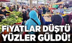 Fiyatlar düştü yüzler güldü