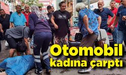 Zonguldak'ta otomobil kadına çarptı