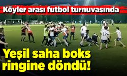 Sahada sporcular arasında kavga çıktı! Yeşil saha boks ringine döndü!