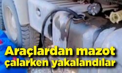 Zonguldak'ta araçlardan mazot çalan hırsızlar yakalandı