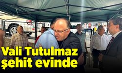 Vali Mustafa Tutulmaz, şehit evinde