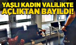 Yaşlı kadın valilikte açlıktan bayıldı!