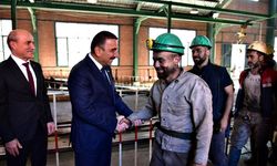 Zonguldak Valisi TTK Kozlu Müessese Müdürlüğünü ziyaret etti