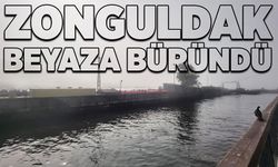 Zonguldak şehri beyaza büründü