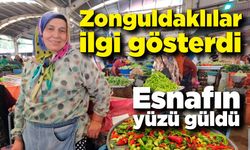 Zonguldaklılar ilgi gösterdi esnafın yüzü güldü