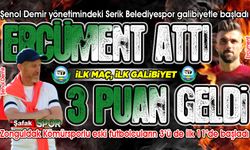 Şenol Demir, Serik'te sezona 3 puanla başladı... Galibiyeti Ercüment’in golü getirdi