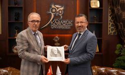 Rektör Uzun, Karabük Üniversitesi Rektörü Kırışık’ı ziyaret etti