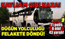 Katliam gibi kaza, tır yolcu otobüsüne çarptı! 6 ölü, 43 yaralı!