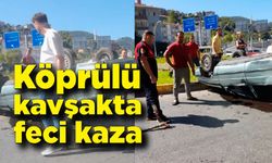 Zonguldak'ta feci kaza; Taklalar atarak durabildi